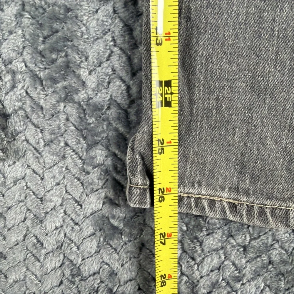 Levis 511‎ Jeans Mens 27x27 Grey Slim Fit Stretch Denim Mid Rise Distressed